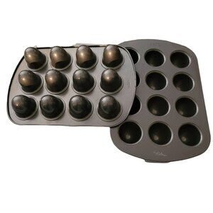 Cake Pop Pans Wilton 12 Cavity Baking Trays - Set of 2 - Oval Shape JJ1508
